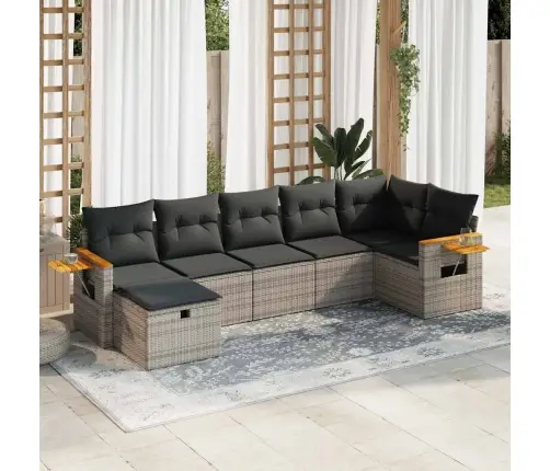 7-Osaline Aiadiivani Komplekt Patjadega, Hall, Polürotang