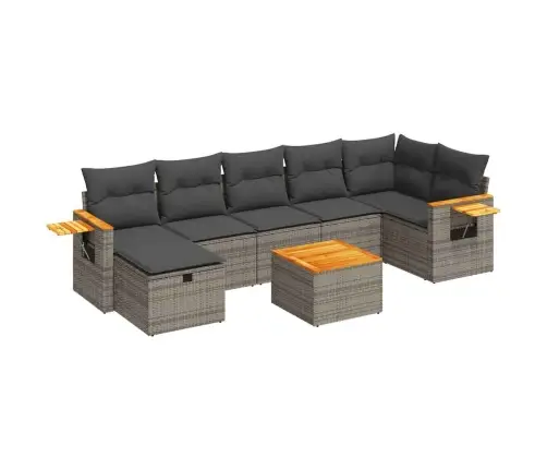 8-Osaline Aiadiivani Komplekt Patjadega, Hall, Polürotang