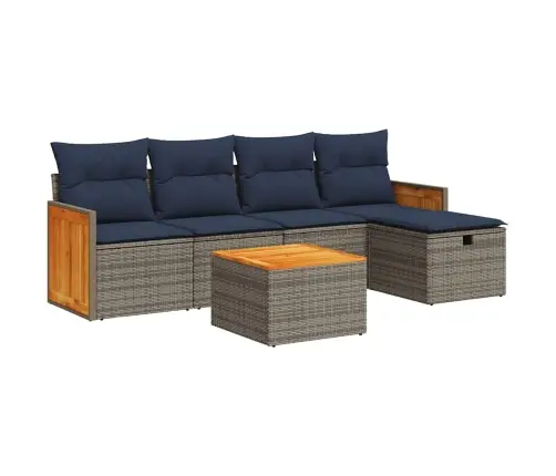 6-Osaline Aiadiivani Komplekt Patjadega, Hall, Polürotang