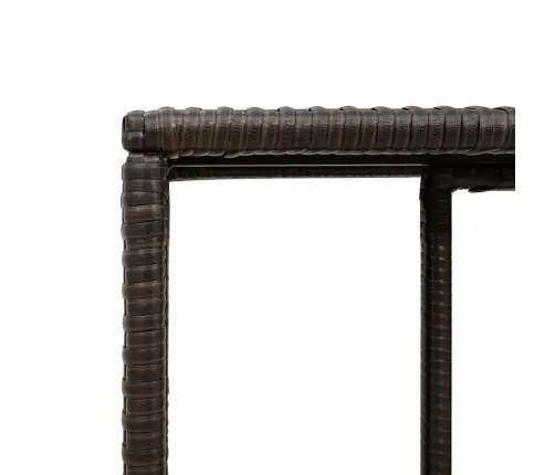 10-Daļīgs Dārza Dīvāna Komplekts, Matrači, Brūna Pe Rotangpalma Vidaxl