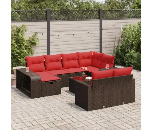 11-Osaline Aiadiivani Komplekt Patjadega, Pruun, Polürotang