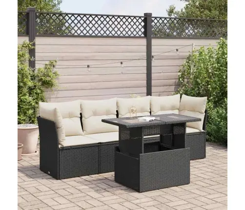 5-Daļīgs Dārza Dīvāna Komplekts Ar Matračiem, Pe Rotangpalma Vidaxl