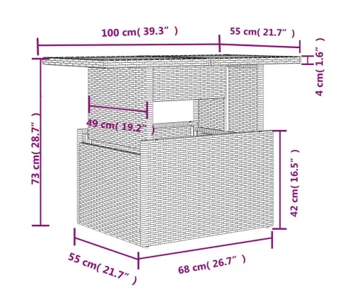 7-Osaline Aiadiivani Komplekt Patjadega, Must, Rotang/Akaatsia