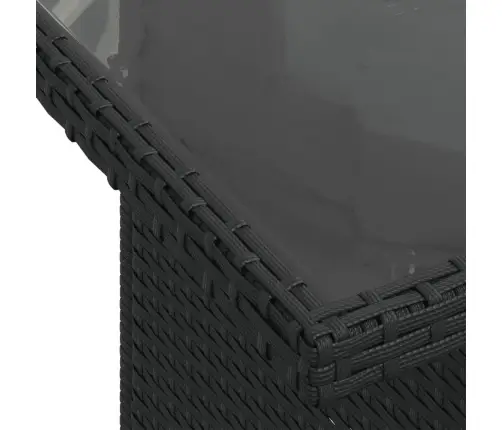 9-Daļīgs Dārza Dīvāna Komplekts, Matrači, Melna Pe Rotangpalma Vidaxl