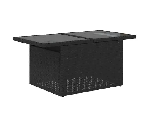 6-Osaline Aiadiivani Komplekt Patjadega, Must, Rotang/Akaatsia