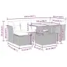 7-Daļīgs Dārza Dīvāna Komplekts, Matrači, Bēša Pe Rotangpalma Vidaxl