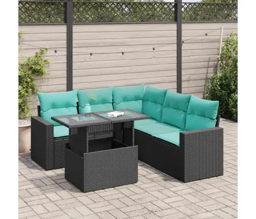 Sodo Komplektas Su Pagalvėlėmis, 6 Dalių, Poliratanas/Akacija