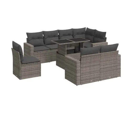 9-Osaline Aiadiivani Komplekt Patjadega, Hall, Polürotang