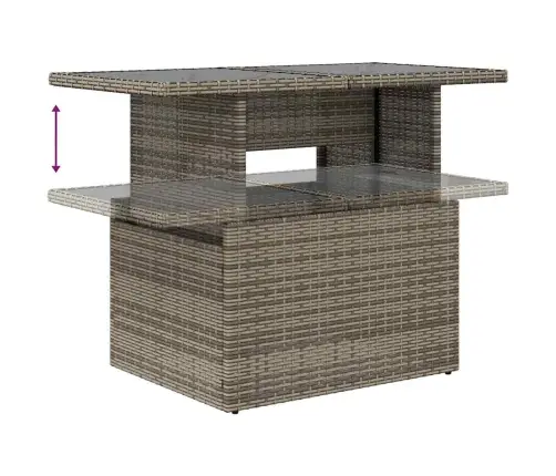 9-Osaline Aiadiivani Komplekt Patjadega, Hall, Polürotang