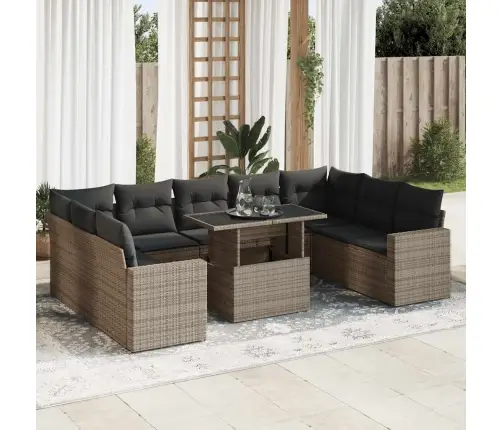 10-Osaline Aiadiivani Komplekt Patjadega, Hall, Polürotang