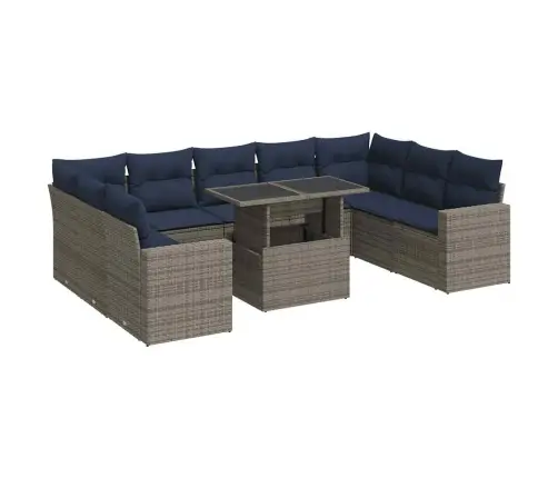 10-Osaline Aiadiivani Komplekt Patjadega, Hall, Rotang/Akaatsia