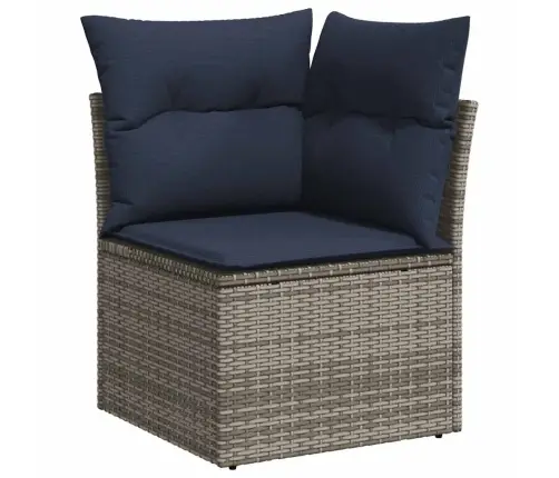 Sodo Komplektas Su Pagalvėlėmis, 11 Dalių, Poliratanas/Akacija Sodo Komplektas Su Pagalvėlėmis, 11 Dalių, Poliratanas/Akacija