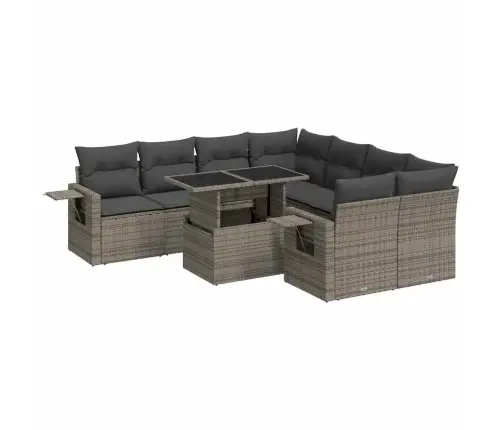 9-Osaline Aiadiivani Komplekt Patjadega, Hall, Polürotang