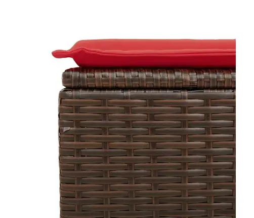 6-Osaline Aiadiivani Komplekt Patjadega, Pruun, Rotang/Akaatsia