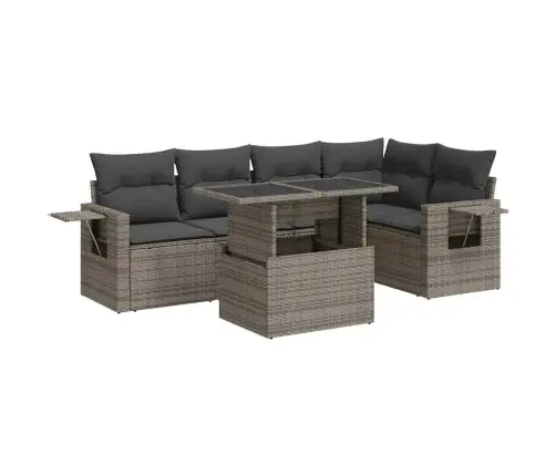 6-Osaline Aiadiivani Komplekt Patjadega, Hall, Polürotang