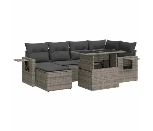 7-Osaline Aiadiivani Komplekt Patjadega, Hall, Polürotang