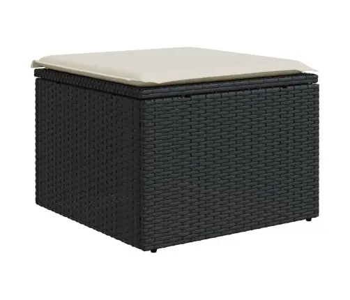 9-Osaline Aiadiivani Komplekt Patjadega, Must, Polürotang