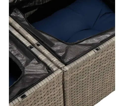 Sodo Komplektas Su Pagalvėlėmis, 9 Dalių, Poliratanas/Akacija