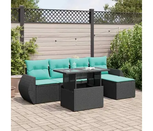 Sodo Komplektas Su Pagalvėlėmis, 6 Dalių, Poliratanas/Akacija