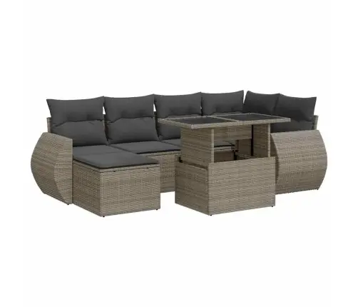 7-Osaline Aiadiivani Komplekt Patjadega, Hall, Polürotang