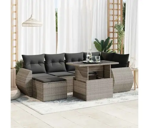 7-Osaline Aiadiivani Komplekt Patjadega, Hall, Polürotang