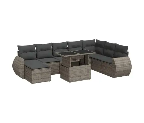 9-Osaline Aiadiivani Komplekt Patjadega, Hall, Polürotang