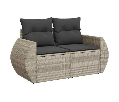 11-Osaline Aiadiivani Komplekt Patjadega, Helehall, Polürotang