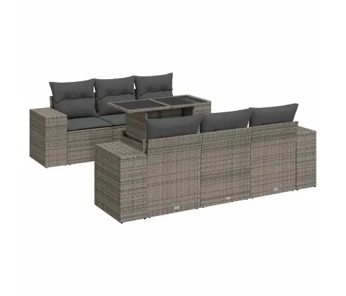 7-Osaline Aiadiivani Komplekt Patjadega, Hall, Polürotang