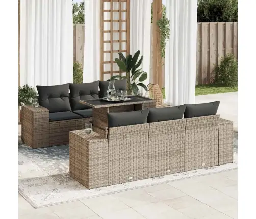 7-Osaline Aiadiivani Komplekt Patjadega, Hall, Polürotang