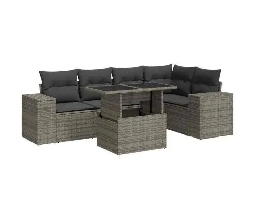 6-Osaline Aiadiivani Komplekt Patjadega, Hall, Polürotang