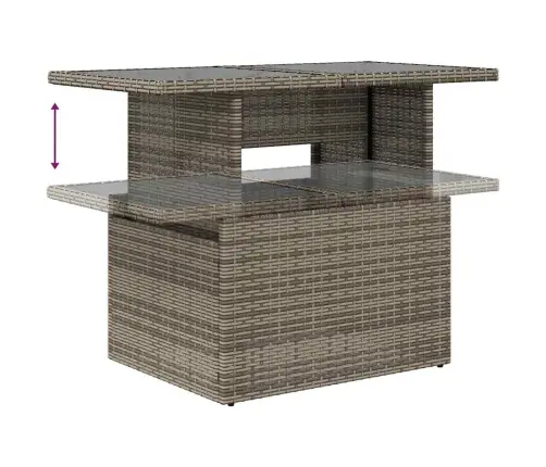 6-Osaline Aiadiivani Komplekt Patjadega, Must, Rotang/Akaatsia