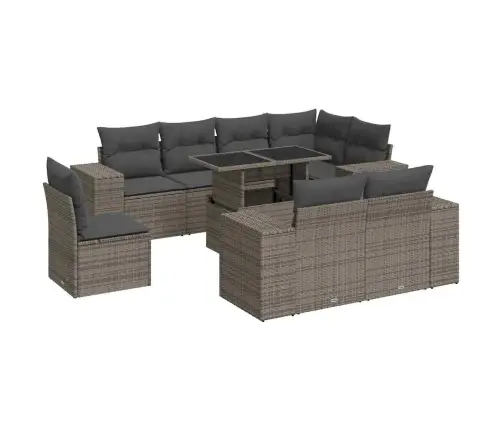 9-Osaline Aiadiivani Komplekt Patjadega, Hall, Polürotang