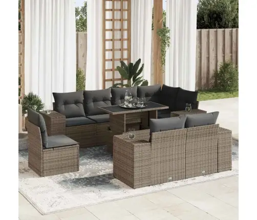 9-Osaline Aiadiivani Komplekt Patjadega, Hall, Polürotang