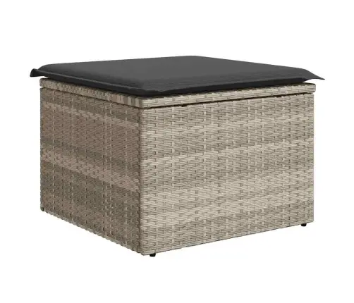 8-Osaline Aiadiivani Komplekt Patjadega, Helehall, Polürotang