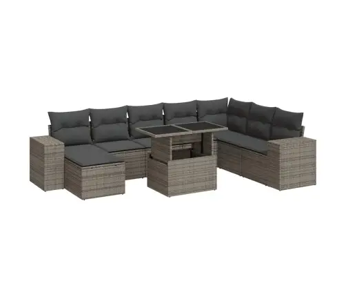 9-Osaline Aiadiivani Komplekt Patjadega, Hall, Polürotang