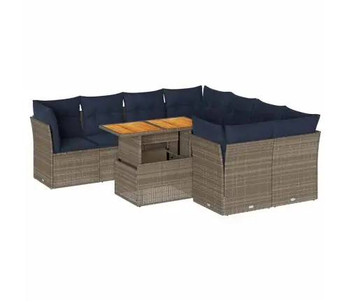 9-Osaline Aiadiivani Komplekt Patjadega, Hall, Polürotang