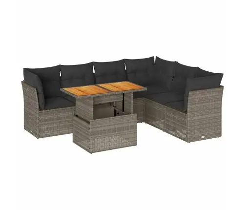 7-Osaline Aiadiivani Komplekt Patjadega, Hall, Polürotang