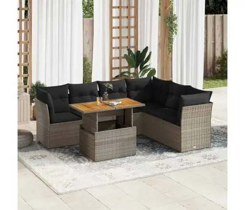 7-Osaline Aiadiivani Komplekt Patjadega, Hall, Polürotang