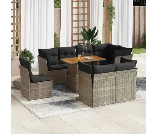 9-Osaline Aiadiivani Komplekt Patjadega, Hall, Polürotang