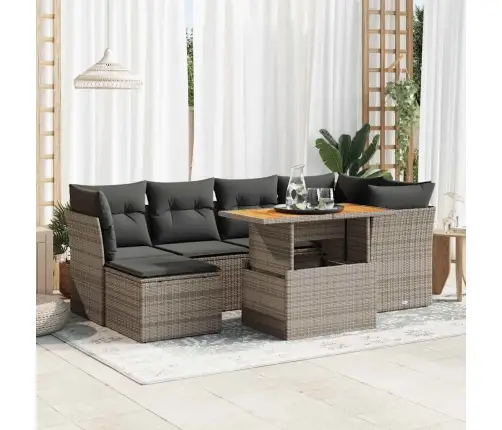 7-Osaline Aiadiivani Komplekt Patjadega, Hall, Polürotang