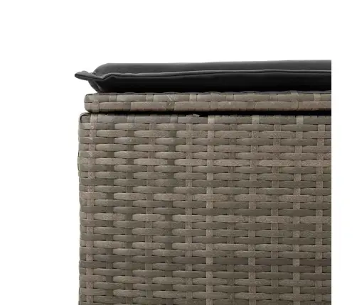 Sodo Komplektas Su Pagalvėlėmis, 8 Dalių, Pilkas, Poliratanas