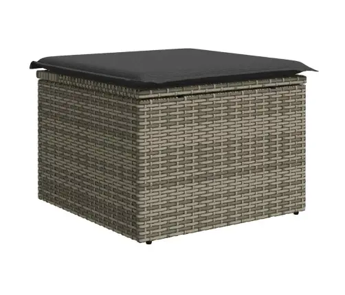 Sodo Komplektas Su Pagalvėlėmis, 8 Dalių, Pilkas, Poliratanas