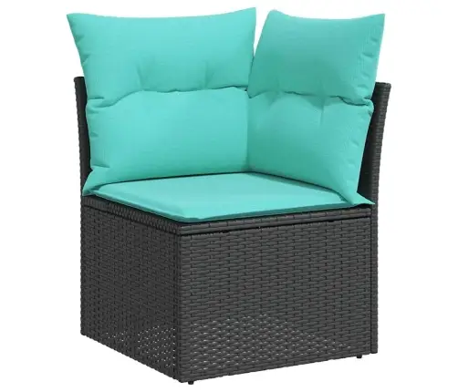 7-Osaline Aiadiivani Komplekt Patjadega, Must, Polürotang