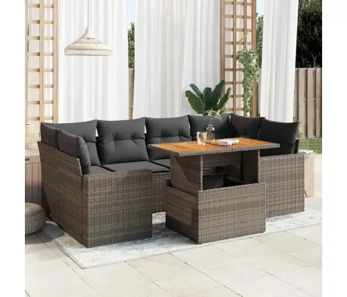 7-Osaline Aiadiivani Komplekt Patjadega, Hall, Polürotang