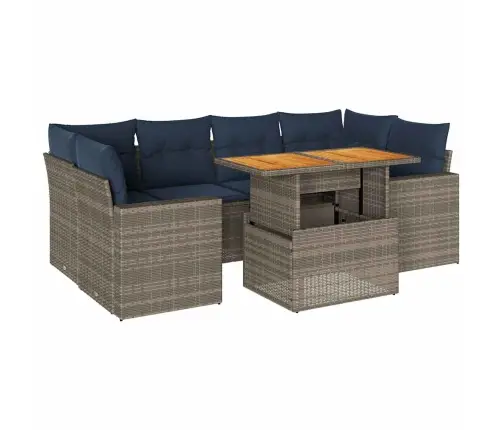 7-Osaline Aiadiivani Komplekt Patjadega, Hall, Polürotang