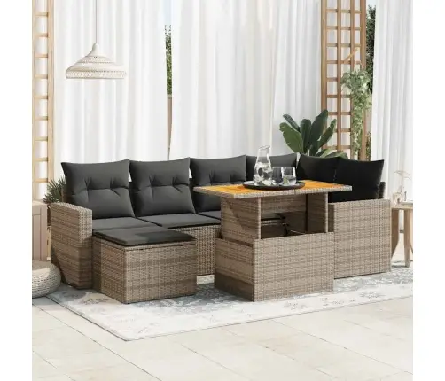 7-Osaline Aiadiivani Komplekt Patjadega, Hall, Polürotang