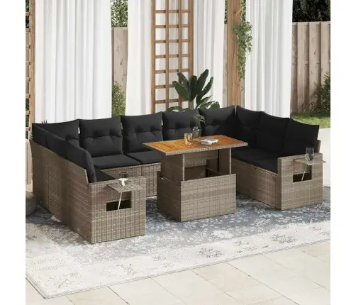 10-Osaline Aiadiivani Komplekt Patjadega, Hall, Polürotang