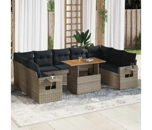 10-Osaline Aiadiivani Komplekt Patjadega, Hall, Polürotang