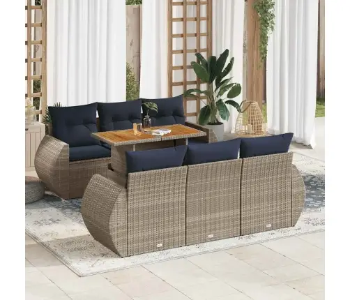 7-Osaline Aiadiivani Komplekt Patjadega, Hall, Polürotang