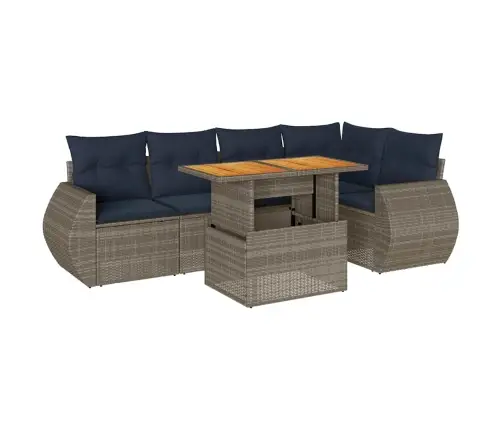 6-Osaline Aiadiivani Komplekt Patjadega, Hall, Polürotang